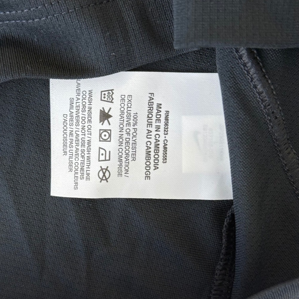 Nike Dri-FIT Black V-Neck Polo Shirt Womens Large  NWT - Picture 6 of 6